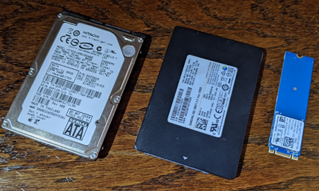 Various hard drives